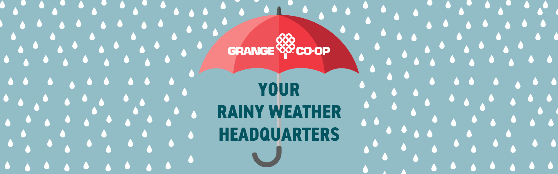 Rainy Weather Supplies Banner