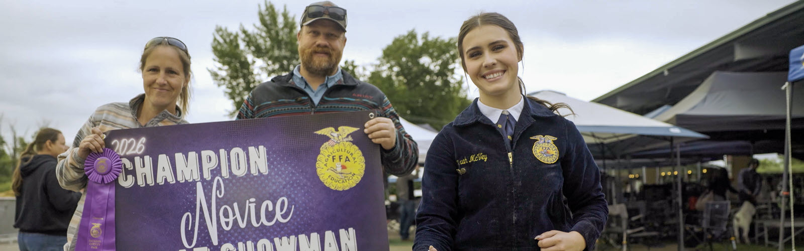 FFA chapter members working on a grant-funded project